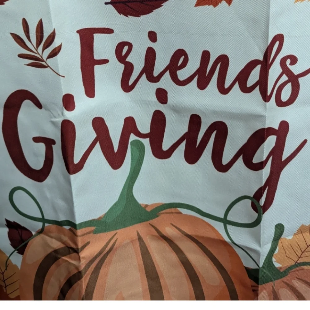 Adult Unisex One Size fits all Friendsgiving Apron Autumn Pumpkins Orange A-011